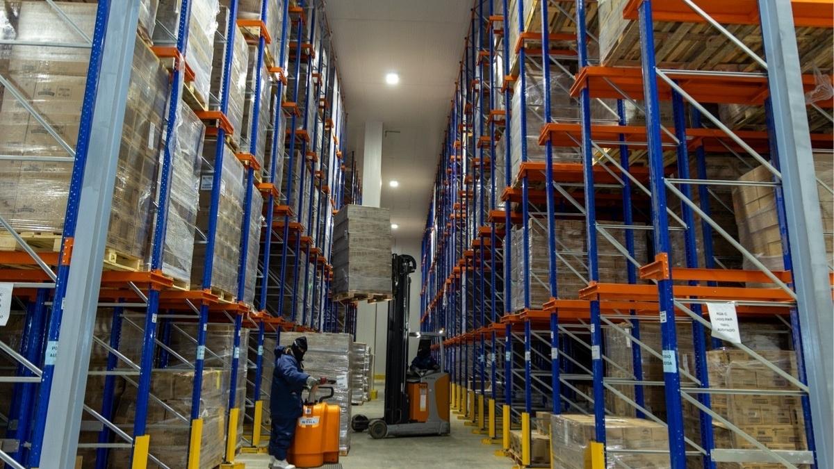 Estrutura de armazenagem da DelFrio
